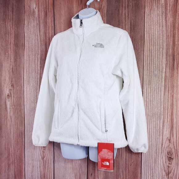 NWT The North Face Osito Jacket Womens Size Small TNF White Fleece Full ZIp Soft - Picture 2 of 15
